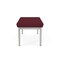 Lesro Lenox Steel 2 Seat Bench, Wine/Mulberry (Red) Seat, Wine/Mulberry Back, 45 W 21 L 18.5 H LS2001 - alternate 3